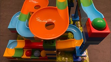 Relaxing Building Blocks ASMR Marble Run - Lego Duplo