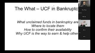 Unclaimed Bankruptcy Funds webinar