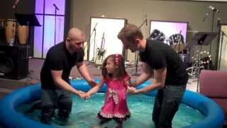 Baptism Sunday April 2013: Chandler, Taylor, & Bella Being Baptized