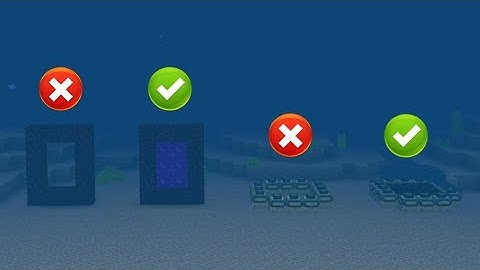 How to build an Underwater Nether Portal and End Portal
