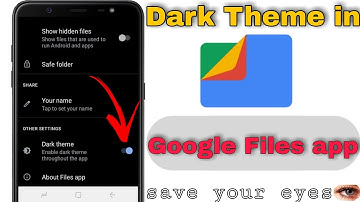 How to enable dark theme in Google Files app ! Google Files app me dark theme kaise enable kare