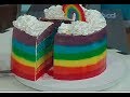 تورته الوان قوس قزح الشيف غفران كيالي من برنامج هيك نطبخ فوود
