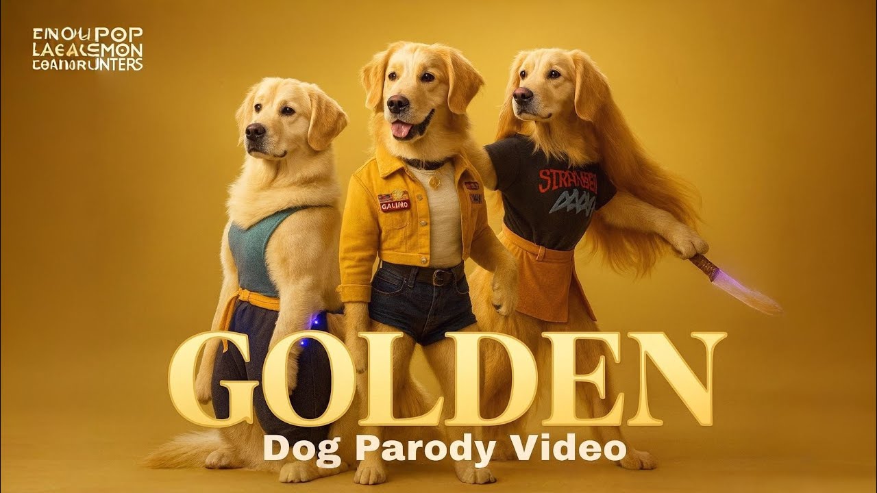 KPOP DEMON HUNTERS HUNTRIX "GOLDEN" GUK GUK DOG PARODY VERSION
