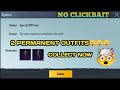 Free permanent outfits   watch till the end