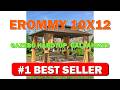 EROMMY 10'x12' Gazebo Hardtop, Galvanized Steel Double Roof Metal Gazebo with Aluminum - B0CCL1VX65