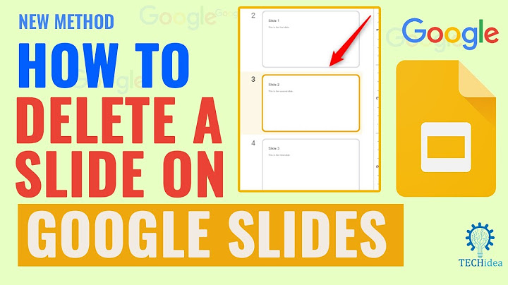 How to delete a slide on Google Slides on iPad
