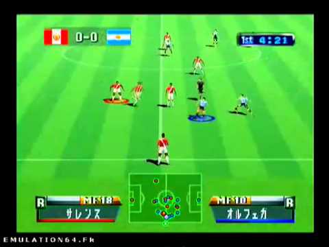 Jikkyou World Soccer - World Cup France 98 (Nintendo 64) - YouTube