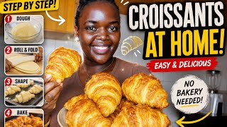 SIMPLE CROISSANTS RECIPE AT HOME 😋