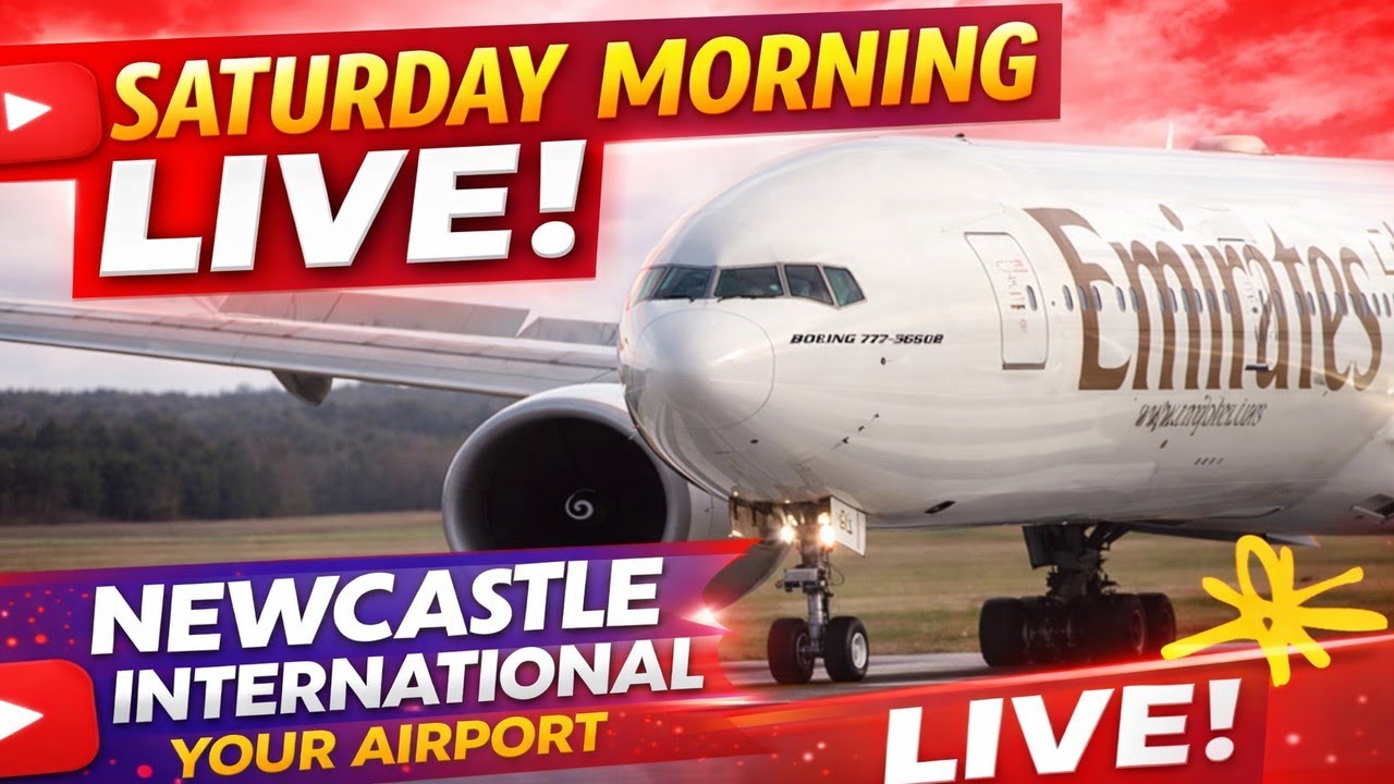 Newcastle Airport Live ✈️ Plane Spotting | Arrivals & Departures | Saturday Livestream EGNT