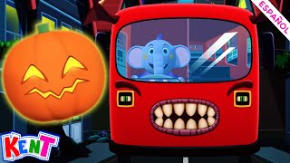 Wheels On The Bus Halloween - Aterrador Ruedas en el bus | Canciones Infantiles | Kent el Elefante