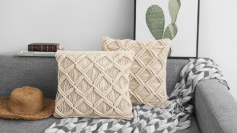 Macrame| DIY Macrame Pillow  tutorial #25