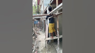 Plastering work for shophouse #siteoffice #architecture #work #site #shorts #design