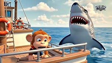 A Brave 3D Monkey Facing Ocean Challenges#monkeyadventure#PixarStyle #3DAnimation