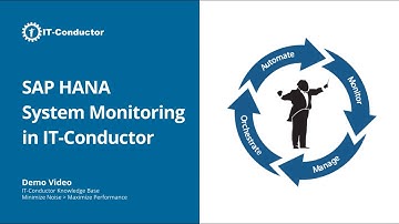IT-Conductor Demo - SAP HANA System Monitoring