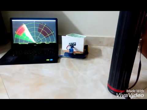 Radar using Arduino and processing