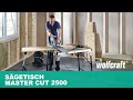 Sägetisch und Arbeitsstation MASTER cut 2500 mit 6 Funktionen | wolfcraft