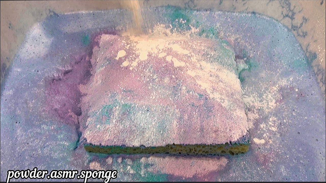 Space paste 🪐💫 Blue and pink paste 💙💕💜 Squeezing sponges asmr