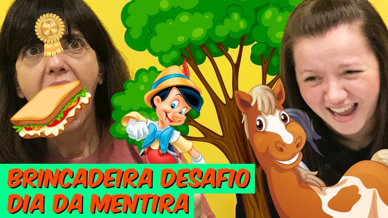 Brincadeira DESAFIO DIA DA MENTIRA - O Mundo do Quê? - YouTube