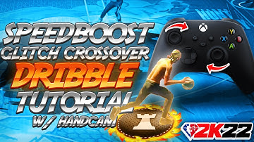 NBA 2K22 SPEED GLITCH CROSSOVER DRIBBLE TUTORIAL W/HANDCAM! NBA 2K22 SPEED GLITCH DRIBBLE TUTORIAL!
