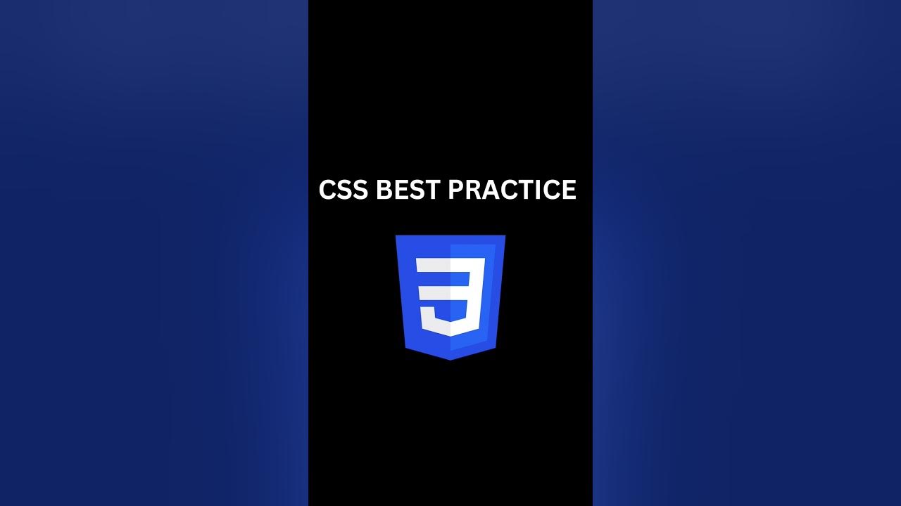 CSS Best Practice #shorts #css #programming - YouTube