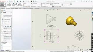 Arbor Press Machine | Ram Head 2D Drawing | SolidWorks Tutorial