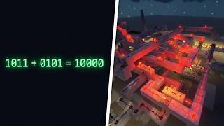4-Bit Full Adder/Subtractor Minecraft
