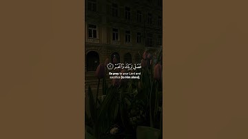 سورة الكوثر تلاوة هادئة 🌹🌹