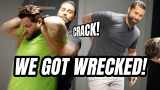 Chiropractic Adjustment with Massive Cracks