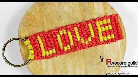 Implementing letter designs- Love key fob example