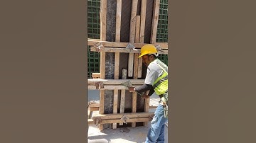 column tighting work with tie rod #viral #construction #short #civilengineering video