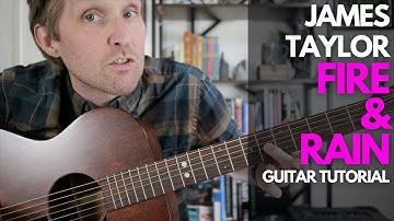 Fire and Rain by James Taylor Guitar Tutorial - Guitar Lessons with Stuart!