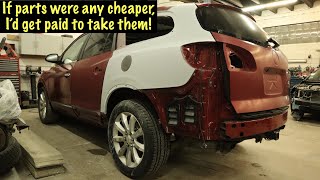 Rebuilding a clear title 2013 Buick Enclave AWD after it was totaled by an insurance company part 4