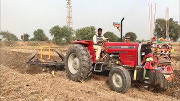 Massey Ferguson 385 | Ploughing with 18 Disc Harrow | Amazing Performance Millat Tractors