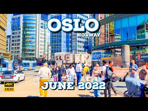 Oslo, Norway | Walking Tour 4K | Jun 29, 2022