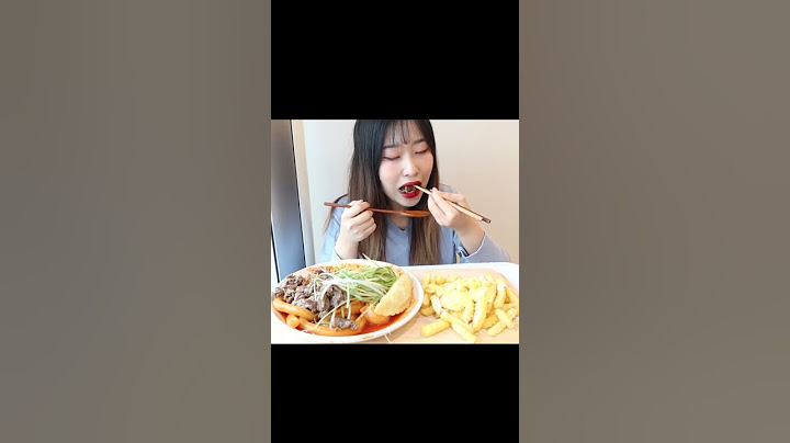 청년다방 차돌박이 떡볶이  버터갈릭감자튀김 먹방