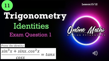 Trigonometry Grade11: L10 Identities and reduction formulas Exam Questions 1 ( Mathematics )