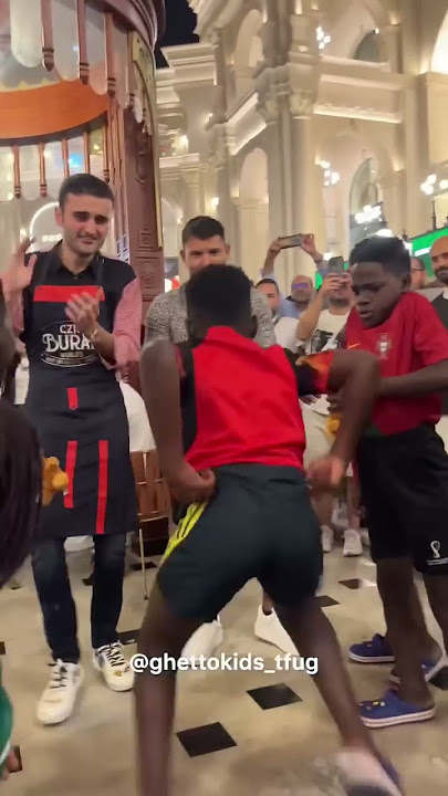 Ghetto Kids Meet and Dance with Kun Aguero in Qatar #ghettokids  #shorts #fifaworldcup2022