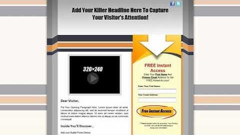 Create Squeeze Pages The Easy Way!