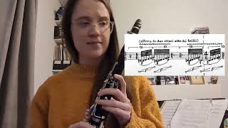 Two clarinet techniques from Sciarrino's Il silenzio degli oracoli