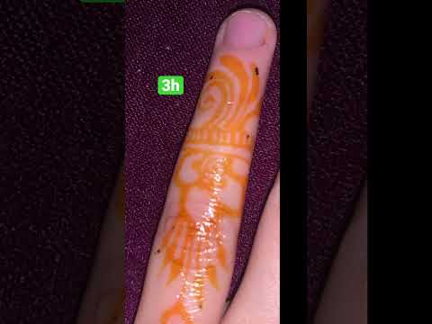   تطور لون الحناء