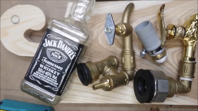 Distributeur de whisky diy en plomberie fonte noire 