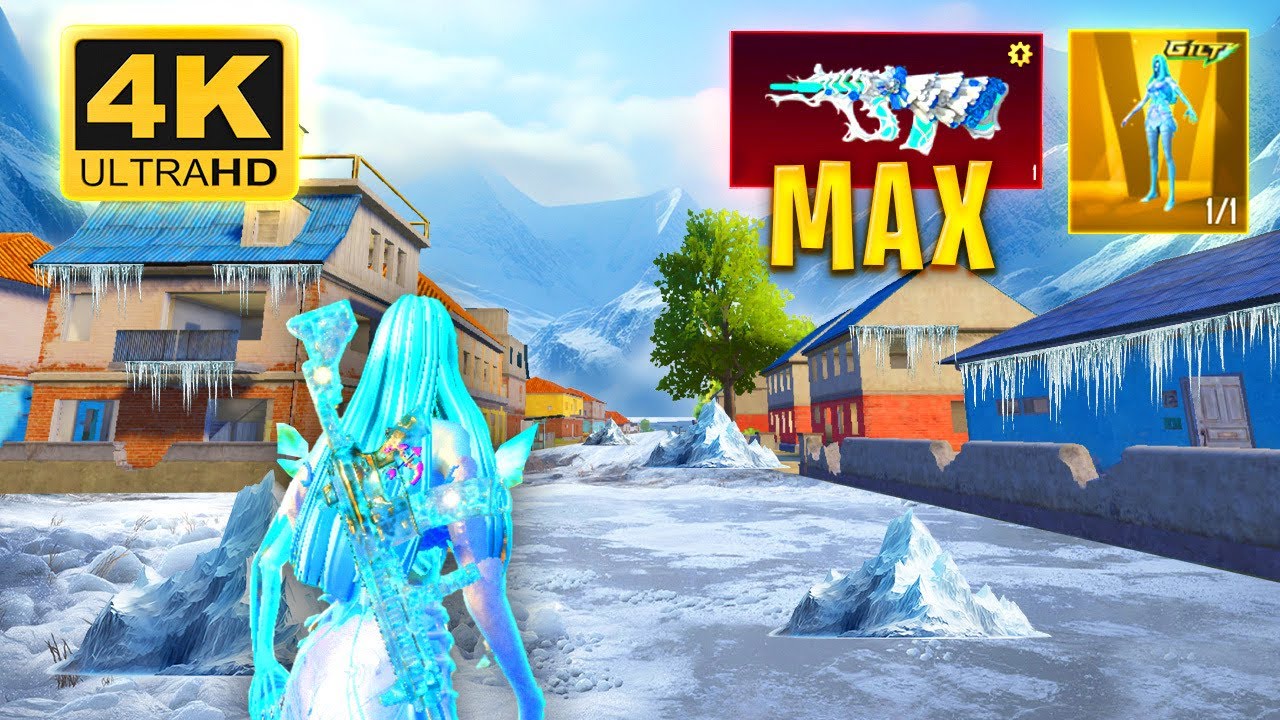 New GLACIER in 4K Ultra HDR Graphics 😍 BGMI PUBG MOBILE - YouTube