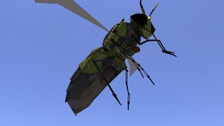 Blender Animation: Wasp Spaceship from Autopsychoscandata