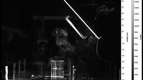 beautiful smoke rising above a 3D-PTV calibration target