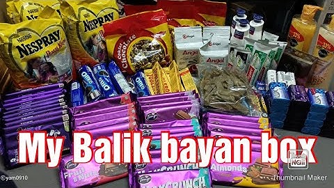 Balikbayan box / Whats inside my balikbayan box (Malaysia to Philippines)