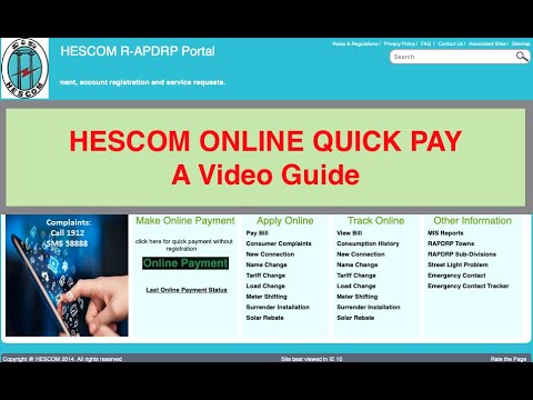 HESCOM Quick Pay - Pay Hubli Electricity Bill Online Without Login (R-APDRP site -Urban Customers)