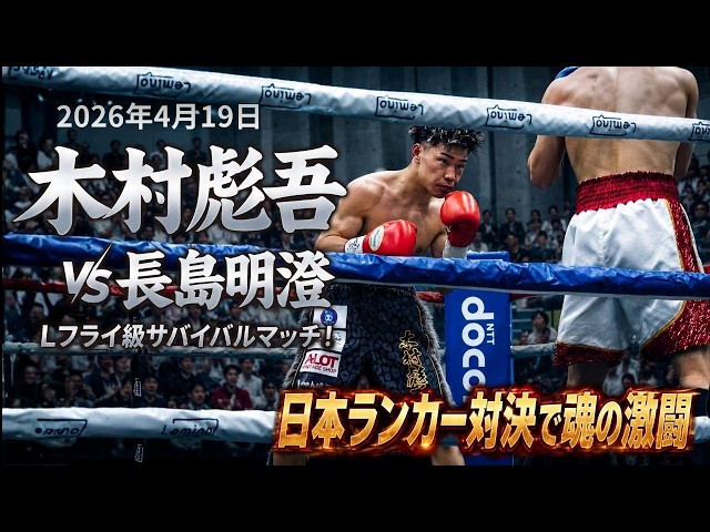 不屈の挑戦】Lフライ級サバイバルマッチ！木村彪吾vs長島明澄、日本