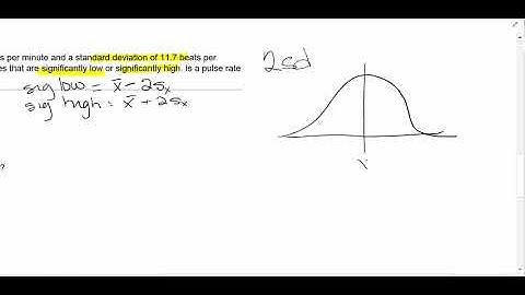 Stats - significantly high and low, range rule of thumb
