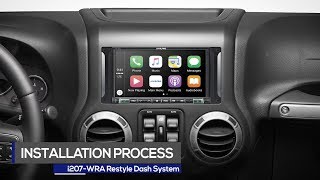 Alpine | 7-inch | i207-WRA Restyle Dash Installation Process | 2011-2017 Jeep  Wrangler Edition - YouTube