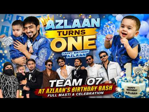 Adnaan Shaikh Celebrated His son Azlaan 1st Birthday | Team07 Performance of Azlaan's Birthday!